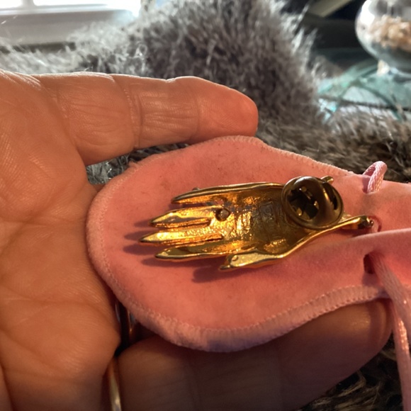 Ring large faux Diamond signed BROOCH so cute 🥰 M. JENT. DESIGNER - Picture 8 of 9